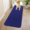 image:imageSmiry Dog Door Mat for Muddy Paws 24x16 Absorbent Microfiber Dirt Trapper Pet Doormat NonSlip Washable Quick Dry Chenille Front Door Mat Entryway Rug for Indoor and Outdoor GreyNavy Blue