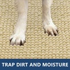 image:imageSmiry Dog Door Mat for Muddy Paws 24x16 Absorbent Microfiber Dirt Trapper Pet Doormat NonSlip Washable Quick Dry Chenille Front Door Mat Entryway Rug for Indoor and Outdoor GreyCream White