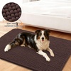 image:imageSmiry Dog Door Mat for Muddy Paws 24x16 Absorbent Microfiber Dirt Trapper Pet Doormat NonSlip Washable Quick Dry Chenille Front Door Mat Entryway Rug for Indoor and Outdoor GreyBrown