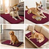 image:imageSmiry Dog Door Mat for Muddy Paws 24x16 Absorbent Microfiber Dirt Trapper Pet Doormat NonSlip Washable Quick Dry Chenille Front Door Mat Entryway Rug for Indoor and Outdoor GreyBurgundy