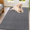 image:imageSmiry Dog Door Mat for Muddy Paws 24x16 Absorbent Microfiber Dirt Trapper Pet Doormat NonSlip Washable Quick Dry Chenille Front Door Mat Entryway Rug for Indoor and Outdoor GreyDark Grey