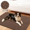 image:imageSmiry Dog Door Mat for Muddy Paws 24x16 Absorbent Microfiber Dirt Trapper Pet Doormat NonSlip Washable Quick Dry Chenille Front Door Mat Entryway Rug for Indoor and Outdoor GreyCoffee