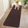 image:imageSmiry Dog Door Mat for Muddy Paws 24x16 Absorbent Microfiber Dirt Trapper Pet Doormat NonSlip Washable Quick Dry Chenille Front Door Mat Entryway Rug for Indoor and Outdoor GreyBrown