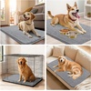 image:imageSmiry Dog Door Mat for Muddy Paws 24x16 Absorbent Microfiber Dirt Trapper Pet Doormat NonSlip Washable Quick Dry Chenille Front Door Mat Entryway Rug for Indoor and Outdoor GreyGrey