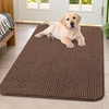 image:imageSmiry Dog Door Mat for Muddy Paws 24x16 Absorbent Microfiber Dirt Trapper Pet Doormat NonSlip Washable Quick Dry Chenille Front Door Mat Entryway Rug for Indoor and Outdoor GreyCoffee