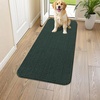 image:imageSmiry Dog Door Mat for Muddy Paws 24x16 Absorbent Microfiber Dirt Trapper Pet Doormat NonSlip Washable Quick Dry Chenille Front Door Mat Entryway Rug for Indoor and Outdoor GreyGreen
