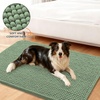 image:imageSmiry Dog Door Mat for Muddy Paws 24x16 Absorbent Microfiber Dirt Trapper Pet Doormat NonSlip Washable Quick Dry Chenille Front Door Mat Entryway Rug for Indoor and Outdoor GreyOlive Green