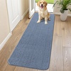 image:imageSmiry Dog Door Mat for Muddy Paws 24x16 Absorbent Microfiber Dirt Trapper Pet Doormat NonSlip Washable Quick Dry Chenille Front Door Mat Entryway Rug for Indoor and Outdoor GreyAiry Blue