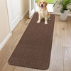 image:imageSmiry Dog Door Mat for Muddy Paws 24x16 Absorbent Microfiber Dirt Trapper Pet Doormat NonSlip Washable Quick Dry Chenille Front Door Mat Entryway Rug for Indoor and Outdoor GreyCoffee