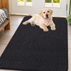 image:imageSmiry Dog Door Mat for Muddy Paws 24x16 Absorbent Microfiber Dirt Trapper Pet Doormat NonSlip Washable Quick Dry Chenille Front Door Mat Entryway Rug for Indoor and Outdoor GreyBlack
