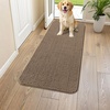 image:imageSmiry Dog Door Mat for Muddy Paws 24x16 Absorbent Microfiber Dirt Trapper Pet Doormat NonSlip Washable Quick Dry Chenille Front Door Mat Entryway Rug for Indoor and Outdoor GreyCamel