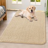 image:imageSmiry Dog Door Mat for Muddy Paws 24x16 Absorbent Microfiber Dirt Trapper Pet Doormat NonSlip Washable Quick Dry Chenille Front Door Mat Entryway Rug for Indoor and Outdoor GreyBeige