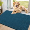 image:imageSmiry Dog Door Mat for Muddy Paws 24x16 Absorbent Microfiber Dirt Trapper Pet Doormat NonSlip Washable Quick Dry Chenille Front Door Mat Entryway Rug for Indoor and Outdoor GreyAtlantic Blue