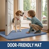 image:imageSmiry Dog Door Mat for Muddy Paws 24x16 Absorbent Microfiber Dirt Trapper Pet Doormat NonSlip Washable Quick Dry Chenille Front Door Mat Entryway Rug for Indoor and Outdoor GreyAiry Blue