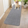 image:imageSmiry Dog Door Mat for Muddy Paws 24x16 Absorbent Microfiber Dirt Trapper Pet Doormat NonSlip Washable Quick Dry Chenille Front Door Mat Entryway Rug for Indoor and Outdoor GreyGrey