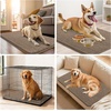 image:imageSmiry Dog Door Mat for Muddy Paws 24x16 Absorbent Microfiber Dirt Trapper Pet Doormat NonSlip Washable Quick Dry Chenille Front Door Mat Entryway Rug for Indoor and Outdoor GreyCamel