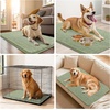 image:imageSmiry Dog Door Mat for Muddy Paws 24x16 Absorbent Microfiber Dirt Trapper Pet Doormat NonSlip Washable Quick Dry Chenille Front Door Mat Entryway Rug for Indoor and Outdoor GreySage Green