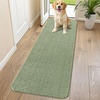 image:imageSmiry Dog Door Mat for Muddy Paws 24x16 Absorbent Microfiber Dirt Trapper Pet Doormat NonSlip Washable Quick Dry Chenille Front Door Mat Entryway Rug for Indoor and Outdoor GreySage Green