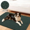image:imageSmiry Dog Door Mat for Muddy Paws 24x16 Absorbent Microfiber Dirt Trapper Pet Doormat NonSlip Washable Quick Dry Chenille Front Door Mat Entryway Rug for Indoor and Outdoor GreyGreen