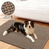 image:imageSmiry Dog Door Mat for Muddy Paws 24x16 Absorbent Microfiber Dirt Trapper Pet Doormat NonSlip Washable Quick Dry Chenille Front Door Mat Entryway Rug for Indoor and Outdoor GreyCamel