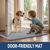 image:imageSmiry Dog Door Mat for Muddy Paws 24x16 Absorbent Microfiber Dirt Trapper Pet Doormat NonSlip Washable Quick Dry Chenille Front Door Mat Entryway Rug for Indoor and Outdoor GreyGrey
