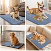 image:imageSmiry Dog Door Mat for Muddy Paws 24x16 Absorbent Microfiber Dirt Trapper Pet Doormat NonSlip Washable Quick Dry Chenille Front Door Mat Entryway Rug for Indoor and Outdoor GreyAiry Blue