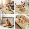 image:imageSmiry Dog Door Mat for Muddy Paws 24x16 Absorbent Microfiber Dirt Trapper Pet Doormat NonSlip Washable Quick Dry Chenille Front Door Mat Entryway Rug for Indoor and Outdoor GreyCream White