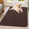 image:imageSmiry Dog Door Mat for Muddy Paws 24x16 Absorbent Microfiber Dirt Trapper Pet Doormat NonSlip Washable Quick Dry Chenille Front Door Mat Entryway Rug for Indoor and Outdoor GreyBrown