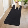 image:imageSmiry Dog Door Mat for Muddy Paws 24x16 Absorbent Microfiber Dirt Trapper Pet Doormat NonSlip Washable Quick Dry Chenille Front Door Mat Entryway Rug for Indoor and Outdoor GreyBlack