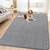 image:imageSmiry Dog Door Mat for Muddy Paws 24x16 Absorbent Microfiber Dirt Trapper Pet Doormat NonSlip Washable Quick Dry Chenille Front Door Mat Entryway Rug for Indoor and Outdoor GreyGrey