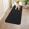 image:imageSmiry Dog Door Mat for Muddy Paws 24x16 Absorbent Microfiber Dirt Trapper Pet Doormat NonSlip Washable Quick Dry Chenille Front Door Mat Entryway Rug for Indoor and Outdoor GreyBlack
