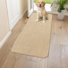 image:imageSmiry Dog Door Mat for Muddy Paws 24x16 Absorbent Microfiber Dirt Trapper Pet Doormat NonSlip Washable Quick Dry Chenille Front Door Mat Entryway Rug for Indoor and Outdoor GreyBeige