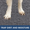 image:imageSmiry Dog Door Mat for Muddy Paws 24x16 Absorbent Microfiber Dirt Trapper Pet Doormat NonSlip Washable Quick Dry Chenille Front Door Mat Entryway Rug for Indoor and Outdoor GreyDark Grey
