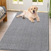 image:imageSmiry Dog Door Mat for Muddy Paws 24x16 Absorbent Microfiber Dirt Trapper Pet Doormat NonSlip Washable Quick Dry Chenille Front Door Mat Entryway Rug for Indoor and Outdoor GreyGrey