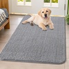 image:imageSmiry Dog Door Mat for Muddy Paws 24x16 Absorbent Microfiber Dirt Trapper Pet Doormat NonSlip Washable Quick Dry Chenille Front Door Mat Entryway Rug for Indoor and Outdoor GreyGrey