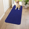 image:imageSmiry Dog Door Mat for Muddy Paws 24x16 Absorbent Microfiber Dirt Trapper Pet Doormat NonSlip Washable Quick Dry Chenille Front Door Mat Entryway Rug for Indoor and Outdoor GreyNavy Blue