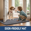 image:imageSmiry Dog Door Mat for Muddy Paws 24x16 Absorbent Microfiber Dirt Trapper Pet Doormat NonSlip Washable Quick Dry Chenille Front Door Mat Entryway Rug for Indoor and Outdoor GreyDark Grey