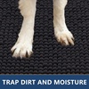 image:imageSmiry Dog Door Mat for Muddy Paws 24x16 Absorbent Microfiber Dirt Trapper Pet Doormat NonSlip Washable Quick Dry Chenille Front Door Mat Entryway Rug for Indoor and Outdoor GreyBlack