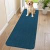 image:imageSmiry Dog Door Mat for Muddy Paws 24x16 Absorbent Microfiber Dirt Trapper Pet Doormat NonSlip Washable Quick Dry Chenille Front Door Mat Entryway Rug for Indoor and Outdoor GreyAtlantic Blue