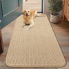 image:imageSmiry Dog Door Mat for Muddy Paws 24x16 Absorbent Microfiber Dirt Trapper Pet Doormat NonSlip Washable Quick Dry Chenille Front Door Mat Entryway Rug for Indoor and Outdoor GreyBeige