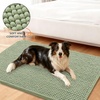 image:imageSmiry Dog Door Mat for Muddy Paws 24x16 Absorbent Microfiber Dirt Trapper Pet Doormat NonSlip Washable Quick Dry Chenille Front Door Mat Entryway Rug for Indoor and Outdoor GreySage Green