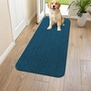 image:imageSmiry Dog Door Mat for Muddy Paws 24x16 Absorbent Microfiber Dirt Trapper Pet Doormat NonSlip Washable Quick Dry Chenille Front Door Mat Entryway Rug for Indoor and Outdoor GreyAtlantic Blue