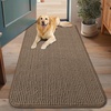 image:imageSmiry Dog Door Mat for Muddy Paws 24x16 Absorbent Microfiber Dirt Trapper Pet Doormat NonSlip Washable Quick Dry Chenille Front Door Mat Entryway Rug for Indoor and Outdoor GreyCamel