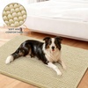 image:imageSmiry Dog Door Mat for Muddy Paws 24x16 Absorbent Microfiber Dirt Trapper Pet Doormat NonSlip Washable Quick Dry Chenille Front Door Mat Entryway Rug for Indoor and Outdoor GreyCream White