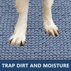 image:imageSmiry Dog Door Mat for Muddy Paws 24x16 Absorbent Microfiber Dirt Trapper Pet Doormat NonSlip Washable Quick Dry Chenille Front Door Mat Entryway Rug for Indoor and Outdoor GreyAiry Blue