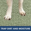 image:imageSmiry Dog Door Mat for Muddy Paws 24x16 Absorbent Microfiber Dirt Trapper Pet Doormat NonSlip Washable Quick Dry Chenille Front Door Mat Entryway Rug for Indoor and Outdoor GreySage Green