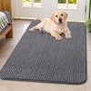 image:imageSmiry Dog Door Mat for Muddy Paws 24x16 Absorbent Microfiber Dirt Trapper Pet Doormat NonSlip Washable Quick Dry Chenille Front Door Mat Entryway Rug for Indoor and Outdoor GreyDark Grey