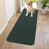 image:imageSmiry Dog Door Mat for Muddy Paws 24x16 Absorbent Microfiber Dirt Trapper Pet Doormat NonSlip Washable Quick Dry Chenille Front Door Mat Entryway Rug for Indoor and Outdoor GreyGreen