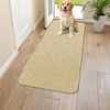 image:imageSmiry Dog Door Mat for Muddy Paws 24x16 Absorbent Microfiber Dirt Trapper Pet Doormat NonSlip Washable Quick Dry Chenille Front Door Mat Entryway Rug for Indoor and Outdoor GreyCream White