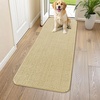 image:imageSmiry Dog Door Mat for Muddy Paws 24x16 Absorbent Microfiber Dirt Trapper Pet Doormat NonSlip Washable Quick Dry Chenille Front Door Mat Entryway Rug for Indoor and Outdoor GreyCream White